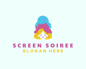 Ice Cream  Gelato Dessert logo design