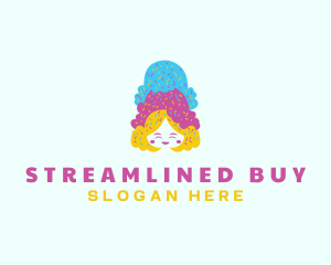 Ice Cream  Gelato Dessert logo design