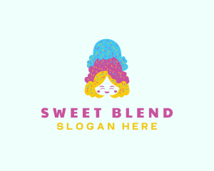 Ice Cream  Gelato Dessert logo design