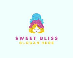 Ice Cream  Gelato Dessert logo