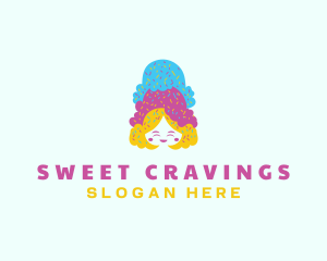 Ice Cream  Gelato Dessert logo design