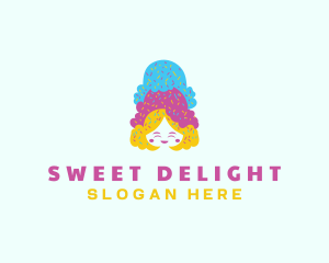 Ice Cream  Gelato Dessert logo design