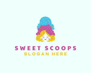 Ice Cream  Gelato Dessert logo