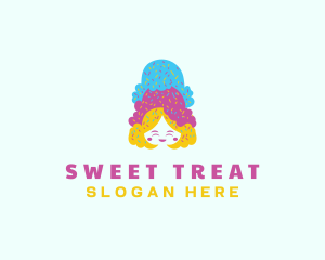 Ice Cream  Gelato Dessert logo