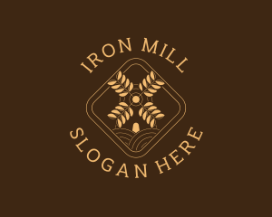 Farm Wheat Mill logo design