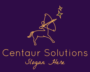 Astral Sagittarius Sign logo