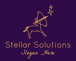 Astral Sagittarius Sign logo