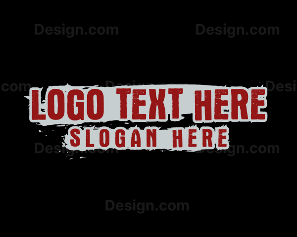 Horror Grunge Creepy Logo