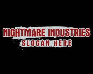 Horror Brushed Company logo design