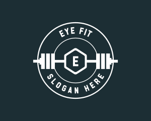 Barbell Weights Fitness logo design