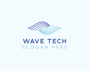 Water Technology Wave logo design