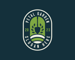 Shovel Lawn Care Landscaper logo design