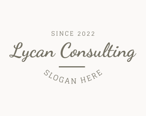 Simple Script Consultant logo design