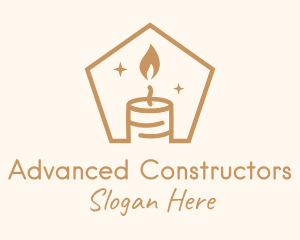 Flame Decor Candle logo design