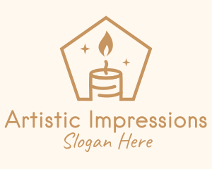 Flame Decor Candle logo design