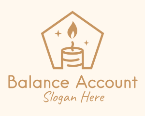 Flame Decor Candle logo design