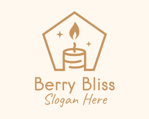 Flame Decor Candle logo design