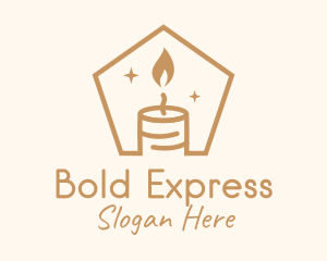 Flame Decor Candle logo design