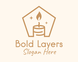 Flame Decor Candle logo design