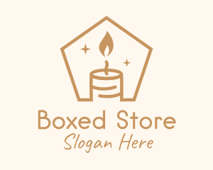 Flame Decor Candle logo design