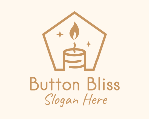 Flame Decor Candle logo design