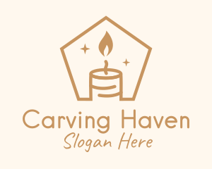 Flame Decor Candle logo design