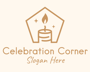 Flame Decor Candle logo design