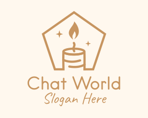 Flame Decor Candle logo design