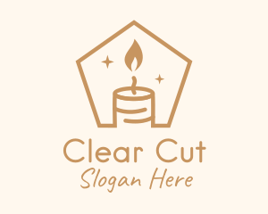 Flame Decor Candle logo design