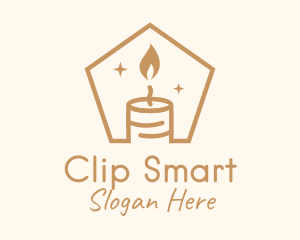 Flame Decor Candle logo design