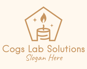 Flame Decor Candle logo design