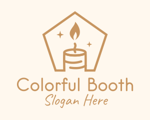 Flame Decor Candle logo design