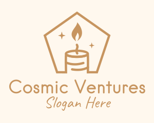 Flame Decor Candle logo design