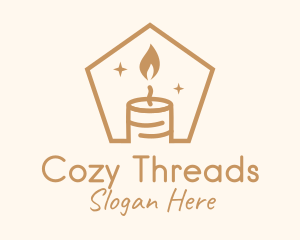 Flame Decor Candle logo design