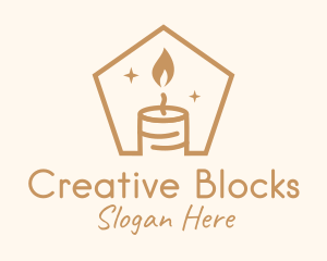 Flame Decor Candle logo design