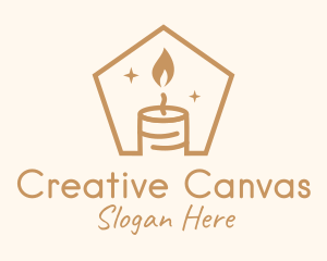 Flame Decor Candle logo design