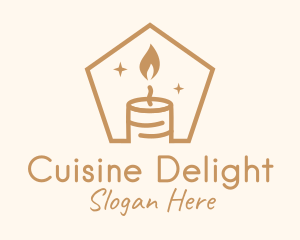 Flame Decor Candle logo design