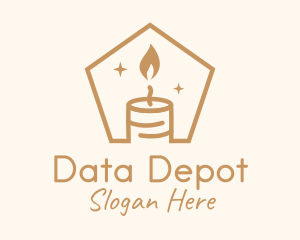 Flame Decor Candle logo design