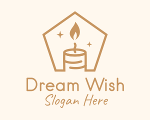 Flame Decor Candle logo design