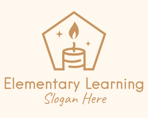 Flame Decor Candle logo design