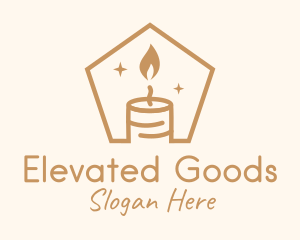 Flame Decor Candle logo design