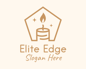 Flame Decor Candle logo design