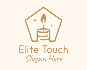 Flame Decor Candle logo design