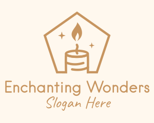 Flame Decor Candle logo design