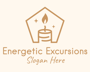 Flame Decor Candle logo design