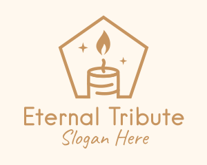 Flame Decor Candle logo design