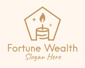 Flame Decor Candle logo design