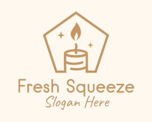 Flame Decor Candle logo design