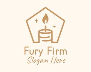 Flame Decor Candle logo design