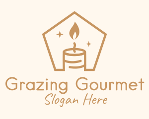 Flame Decor Candle logo design